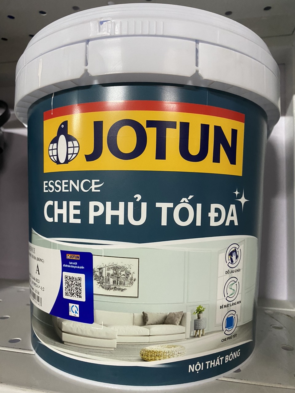 Sơn phủ JOTUN Essence nội thất che phủ tối đa Bóng 